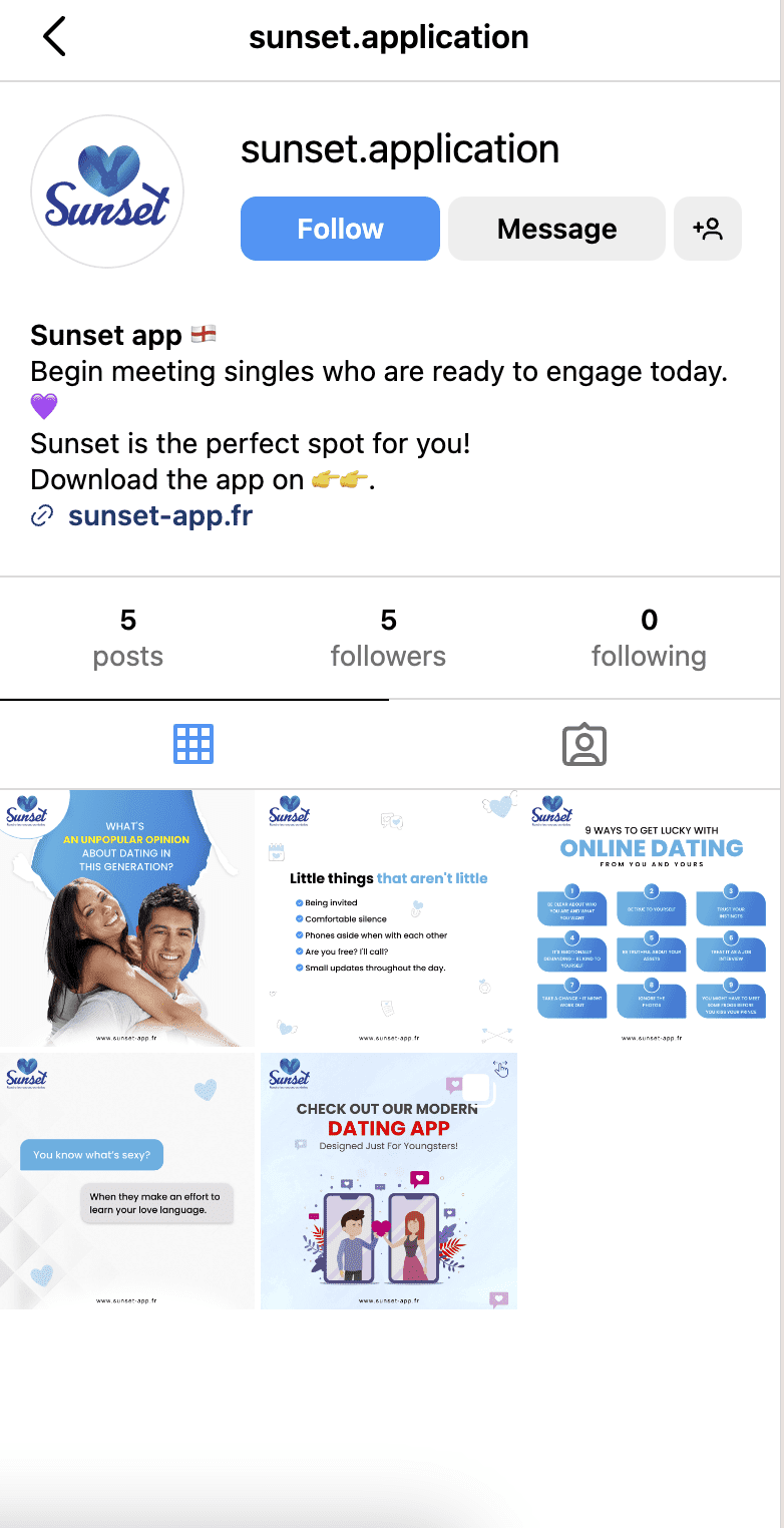 sunset Application